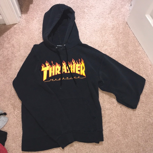 pink thrasher hoodie zumiez